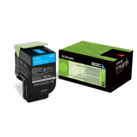 Toner return program 802C Lexmark ciano  80C20C0